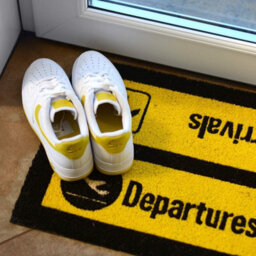 CKB LTD Arrivals And Departures Airport Novelty Doormat Unique Coir Front Doormats - thumbnail 2