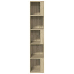 Walplus Corner Cabinet Sonoma Oak 33X33X164.5 Cm Engineered Wood - thumbnail 6