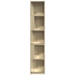 Walplus Corner Cabinet Sonoma Oak 33X33X164.5 Cm Engineered Wood - thumbnail 5