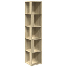 Walplus Corner Cabinet Sonoma Oak 33X33X164.5 Cm Engineered Wood - thumbnail 2
