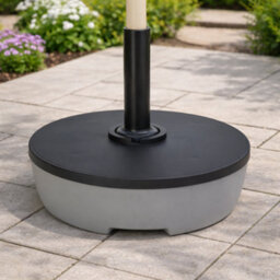 Jack Stonehouse Jsh Patio Umbrella Parasol Stand Base Sturdy 20L 32Kg Max Fill Black & Grey Garden Weight Sand Or Water - thumbnail 1