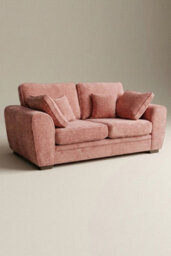 Loft Home Amara Blush Pink 2 Seater Fabric Sofa - thumbnail 2