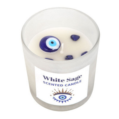 Something Different White Sage All Seeing Eye Scented Candle Frosted/white (One Size) - image 1