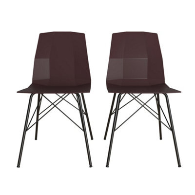 Dorel Home Riley Molded Dining Chair Burgundy - image 1