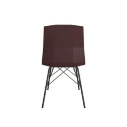 Dorel Home Riley Molded Dining Chair Burgundy - thumbnail 4