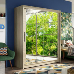 Westa Xi 150 Elegant Mirrored Sliding Sonoma Wardrobe For Contemporary Interiors - thumbnail 2