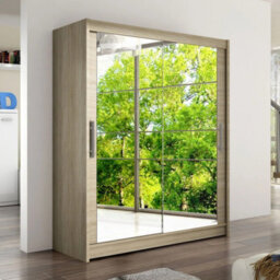 Westa Xi 150 Elegant Mirrored Sliding Sonoma Wardrobe For Contemporary Interiors - thumbnail 3