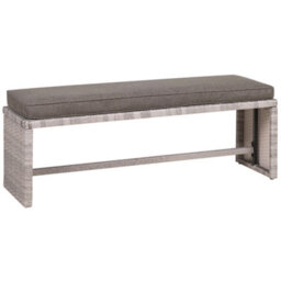 Beliani Garden Lounge Set With Table 8 Seater Viterbo With Cushions Pe Rattan Grey - thumbnail 9