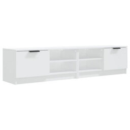 Berkfield Tv Cabinets 2 Pcs White 80X35X36.5 Cm Engineered Wood - thumbnail 2