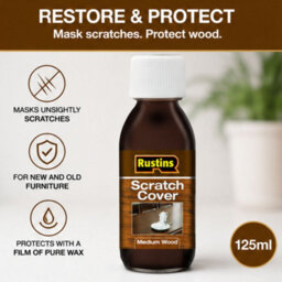Rustins Scratch Cover Restore & Protect Medium Wood 125Ml - thumbnail 6