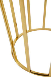 Premier Housewares Interiors By Premier Black Velvet And Gold Finish Frame Stool, Airy Design Contemporary Ottoman With Velvet Seat, Ottoman - thumbnail 4