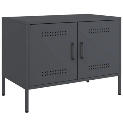 Berkfield Industrial Tv Cabinet Anthracite 68X39X50.5 Cm Steel - image 1