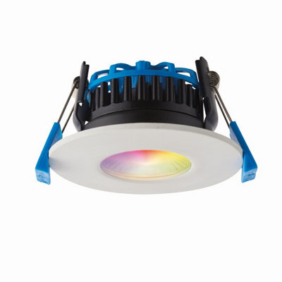 Luminosa Lighting Luminosa Smart Shieldpro Rgbw Ip65 8W Outdoor Recessed Downlight Matt White Paint