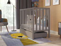 Love For Sleep Paris Space Saver Cot 100X50Cm With Drawer & Microfiber Quilted Mattress - thumbnail 4