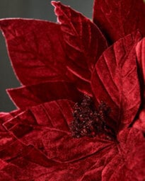 Werchristmas Burgundy Oversized Artificial Poinsettia Flower 46 Cm - thumbnail 3