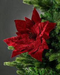 Werchristmas Burgundy Oversized Artificial Poinsettia Flower 46 Cm - thumbnail 2