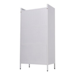 Thehotsale Metal File Cabinet For Home Office Storage White Cabinet With 3 Shelves - thumbnail 5