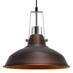 Long Life Lamps Company Industrial Retro Barn Pendant Light Metal Lamp Shade M0156 - thumbnail 1