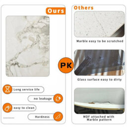 Thicken Marble Console Table Modern Narrow Table Long Sofa - thumbnail 4