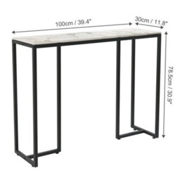 Thicken Marble Console Table Modern Narrow Table Long Sofa - thumbnail 2
