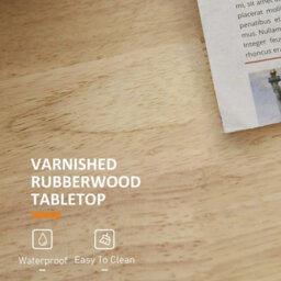 Wyld Haus Rubberwood Top Kitchen Island On Wheels With Drawers, Cabinet, Spice Rack And Shelves - White And Natural Wood - thumbnail 8