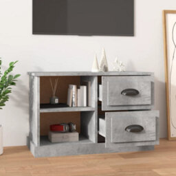 Berkfield Durable Tv Cabinet Concrete Grey 73X35.5X47.5 Cm Engineered Wood - thumbnail 3