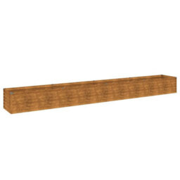 Berkfield Durable Garden Raised Bed 386X50X36 Cm Corten Steel - thumbnail 1