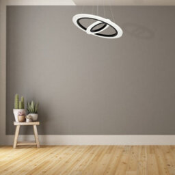 Milagro Cosmo Black Led Pendant Lamp 36W Stylish Contemporary Circular Ring Lights - thumbnail 5