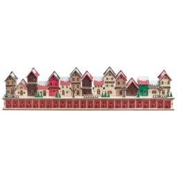 Beliani Christmas Decoration Led Aspern 18 Cm Advent Calendar Red - thumbnail 6