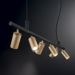 Ideal Lux Dynamite Indoor Spotlight Ceiling Pendant Lamp 6 Lights Brass Satin, Gu10 - thumbnail 2