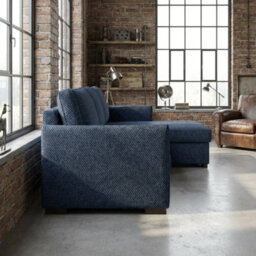 Megan Living Room Corner Sofa Bed With Storage Polyurethane Foam Wave Spring Wooden Frame 220X90X160Cm Blue - thumbnail 3
