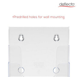 Deflecto Yearntree Deflecto Countertop 4 Tier A5 Portrait Multi-Tierliterature Holder - Magazine File Holder - Leaflet Holder Wall Mounting - thumbnail 9