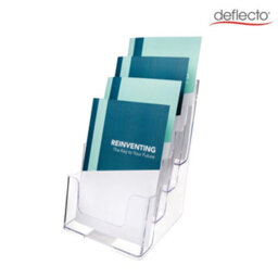Deflecto Yearntree Deflecto Countertop 4 Tier A5 Portrait Multi-Tierliterature Holder - Magazine File Holder - Leaflet Holder Wall Mounting - thumbnail 8