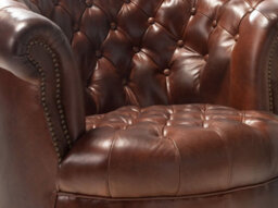 Angel Cerda Chester Armchair In Cognac Brown Leather - thumbnail 5
