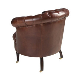 Angel Cerda Chester Armchair In Cognac Brown Leather - thumbnail 7