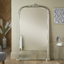 The Online Mirror Shop Leaner Mirror Mayfair Arched Shape With Antique Silver Frame- H 173Cm X W 104Cmx D 4Cm For Hanging In Bedroom - thumbnail 2