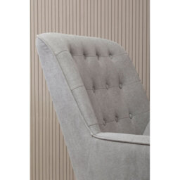 Orsina Interior By Premier Versatile Grey Curved Chair, Highback Velvet Buttoned Chair, Lightweight Velvet High-Back Dining Chair - thumbnail 9