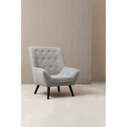 Orsina Interior By Premier Versatile Grey Curved Chair, Highback Velvet Buttoned Chair, Lightweight Velvet High-Back Dining Chair - thumbnail 5