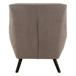 Orsina Interior By Premier Versatile Grey Curved Chair, Highback Velvet Buttoned Chair, Lightweight Velvet High-Back Dining Chair - thumbnail 4