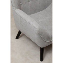 Orsina Interior By Premier Versatile Grey Curved Chair, Highback Velvet Buttoned Chair, Lightweight Velvet High-Back Dining Chair - thumbnail 7