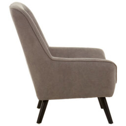 Orsina Interior By Premier Versatile Grey Curved Chair, Highback Velvet Buttoned Chair, Lightweight Velvet High-Back Dining Chair - thumbnail 3