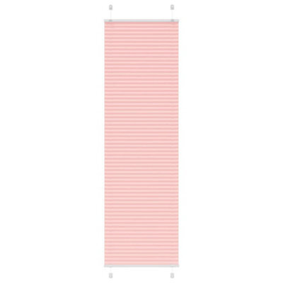 Berkfield Pleated Blind Pink 60X200 Cm Fabric Width 59.4 Cm Polyester - image 1