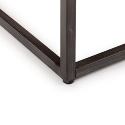 Julian Bowen Brooklyn Oak Square Coffee Table, Wood Top, Metal Base, Height: 40 X Width: 90 X Depth: 90Cm - thumbnail 4