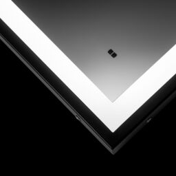 Croydex Burley Matt Black Rectangular Wall-Mounted Bathroom & Wc Illuminated Contemporary Illuminated Mirror (H)70Cm (W)50Cm - thumbnail 4