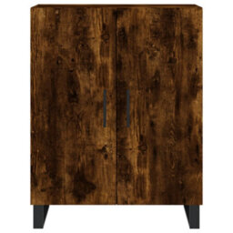 Berkfield Highboard Smoked Oak 69.5X34X180 Cm Engineered Wood - thumbnail 8