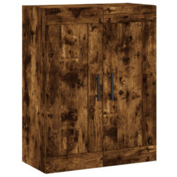 Berkfield Highboard Smoked Oak 69.5X34X180 Cm Engineered Wood - thumbnail 5