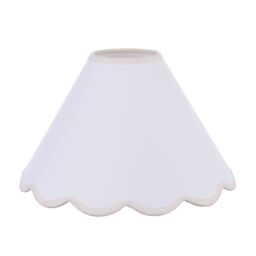 Laura Ashley Ivory & Cream Scalloped Edge Conical Lamp Shade (D)30Cm - thumbnail 3