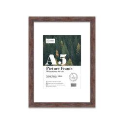 A5 Walnut Picture Frame With Mount For A6 (10.5 X 14.8Cm - 4.1 X 5.8In) Poster, Photo, Artwork, Or Print. - thumbnail 1