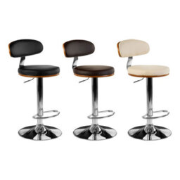 Orsina Bentwood Brown Bar Chair With Oval Back - thumbnail 2