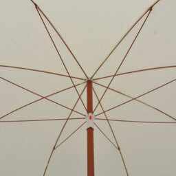 Berkfield Parasol With Steel Pole 300 Cm Sand - thumbnail 4